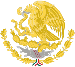[Mexico - Golden/grey coat of arms. By Juan Manuel Gabino Villasc&aacute;n]