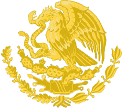 [Mexico - Full golden Coat of Arms. By Juan Manuel Gabino Villasc&aacute;n]