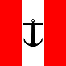 Naval fin flash of Peru
